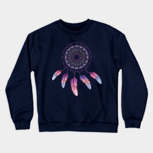 Dreamcatcher Feathers Hearts Boho Crewneck Sweatshirt